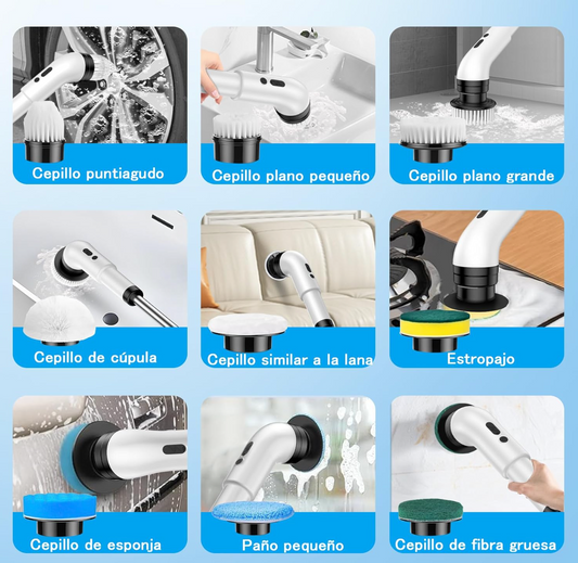 CEPILLO DE LIMPIEZA ELECTRICO 9 EN 1