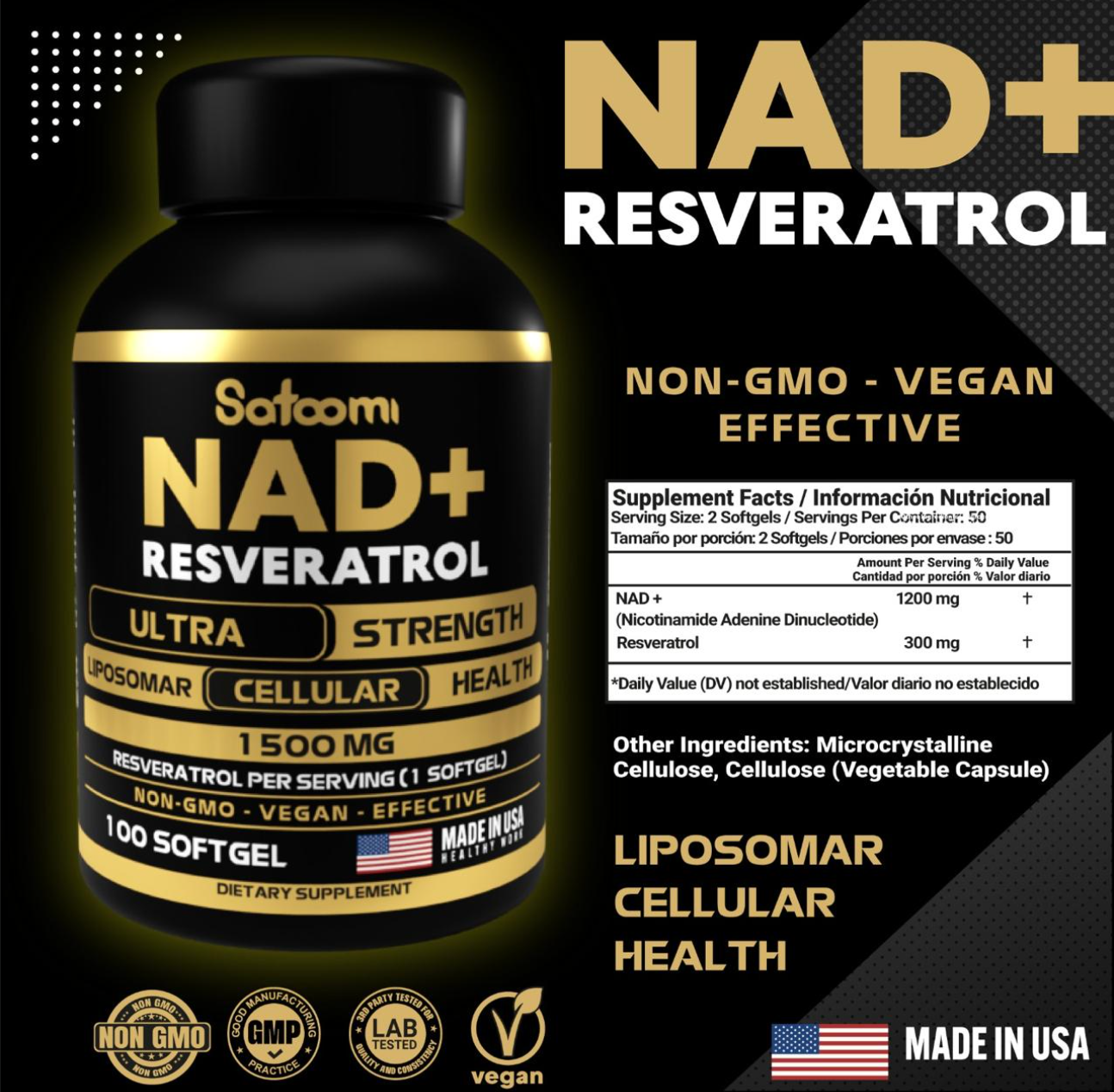 COMBO Nad + Ashwagandha + Resveratrol