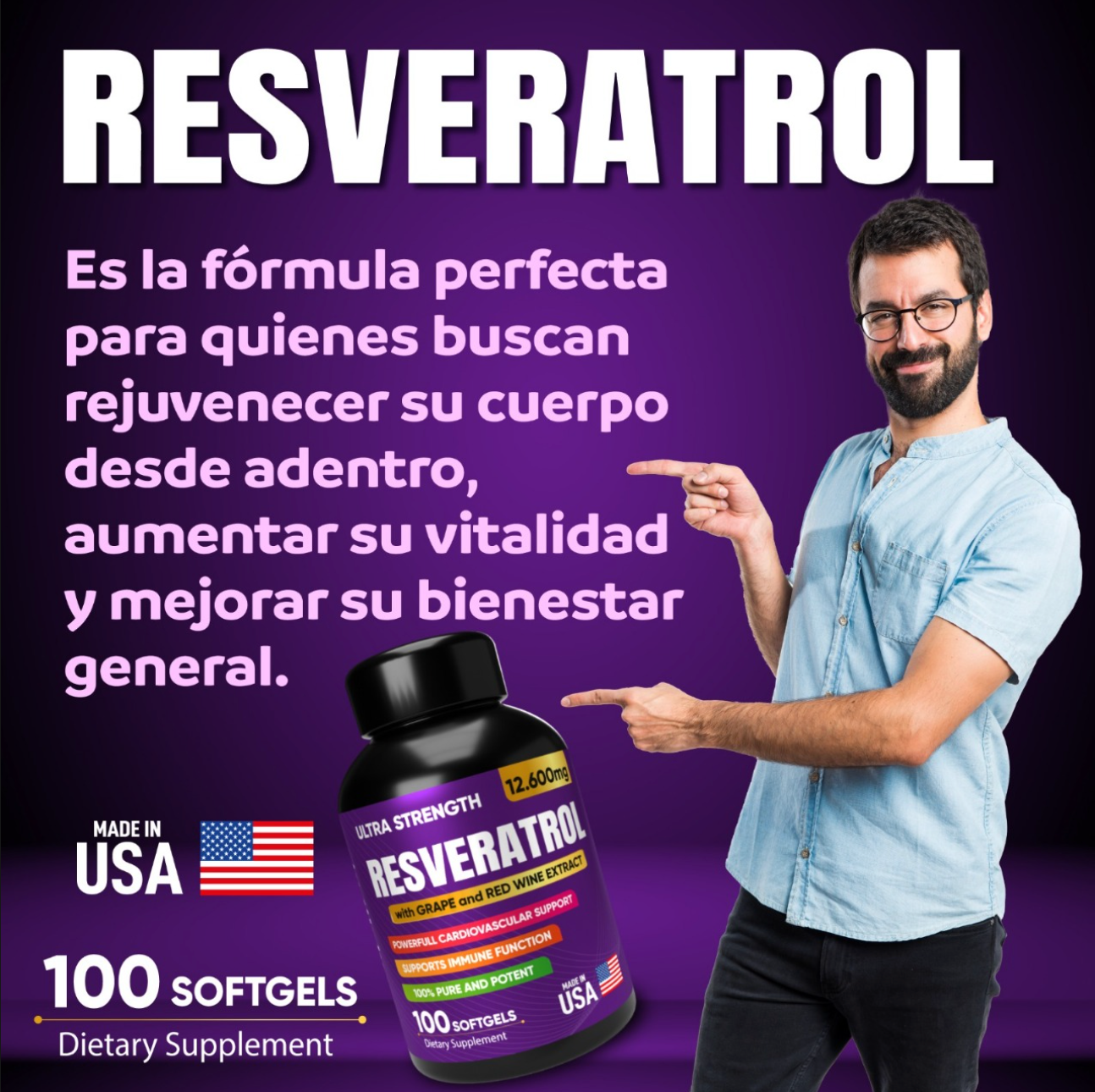 COMBO Nad + Ashwagandha + Resveratrol