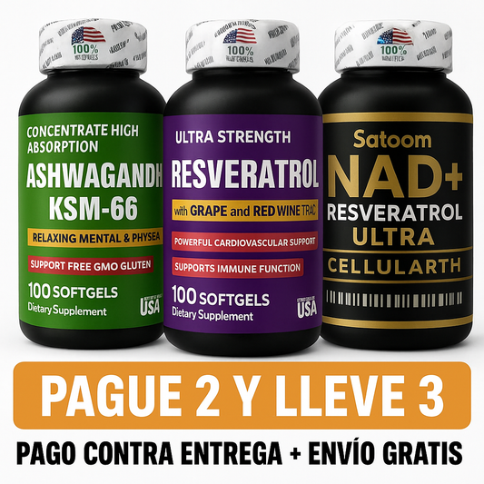 COMBO Nad + Ashwagandha + Resveratrol
