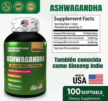 Ashwagandha KSM66 x 100 softgels